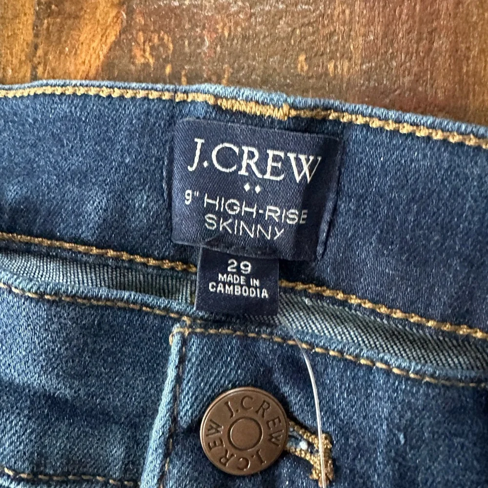 NWT J Crew Women’s 29 Blue 9 Inch High Rise Skinny Jeans | SKU 0528